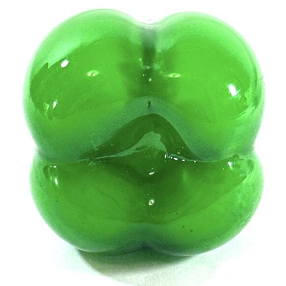 Art Glass Hand Blown Green Pepper Vegetable Decoration Paperweight 4” - Picture 5 of 7